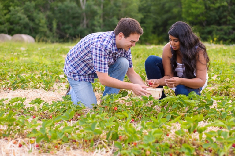 Strawberry U-Pick Engagement