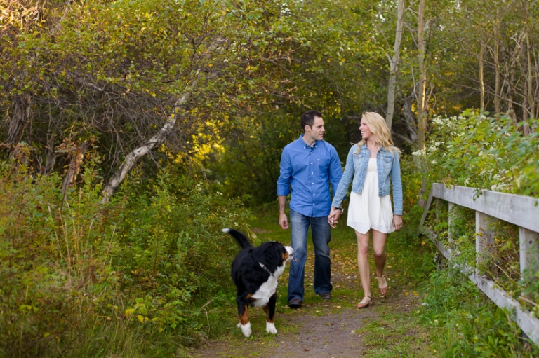 Engagement Session with dog