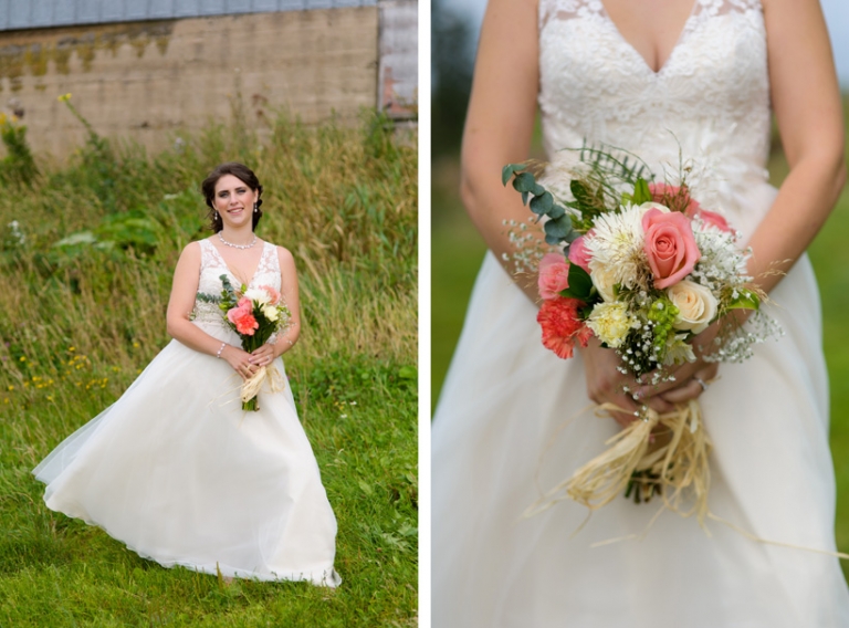 Bride portrait and bouquet