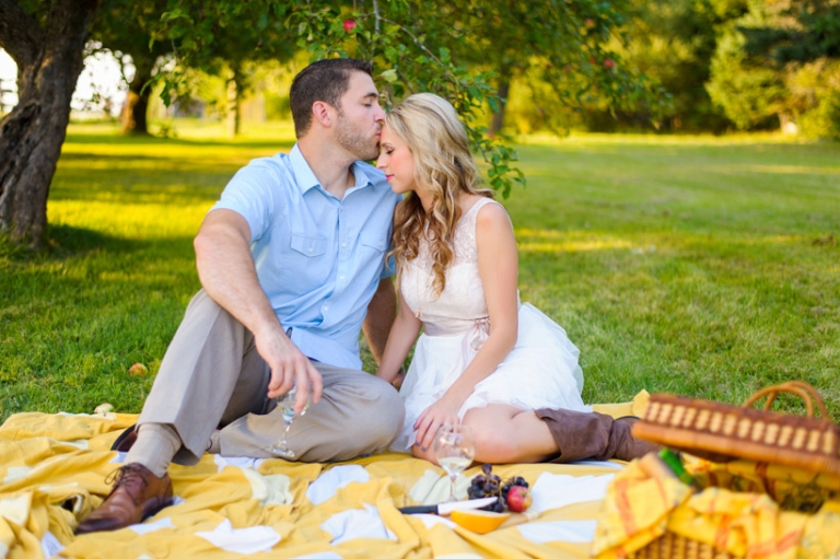 Picnic engagement in Bouctouche