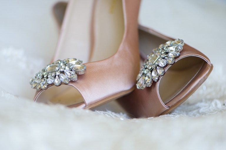 bride's wedding shoes