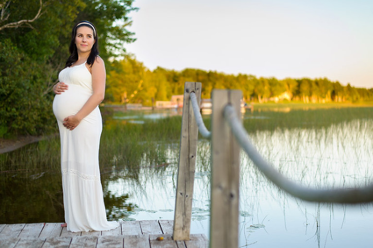 Maternity session at the lake