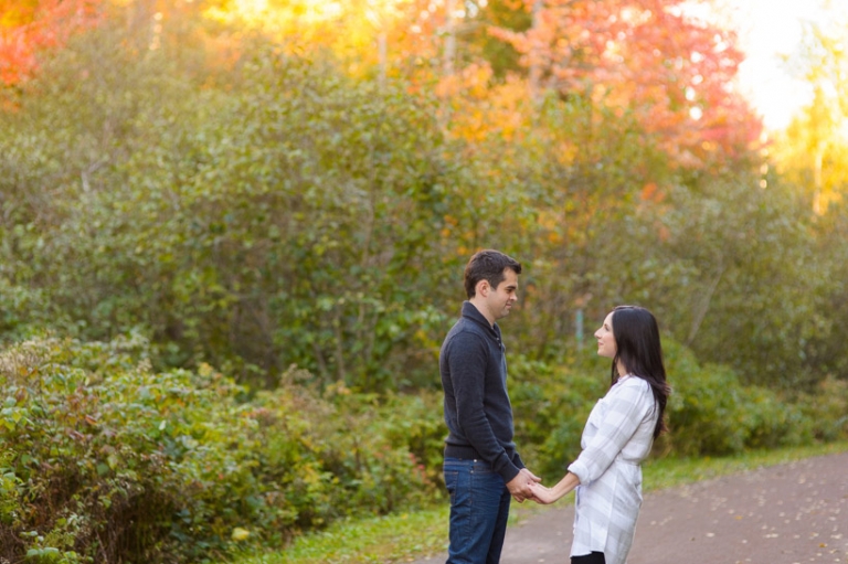 Couple in walking trail