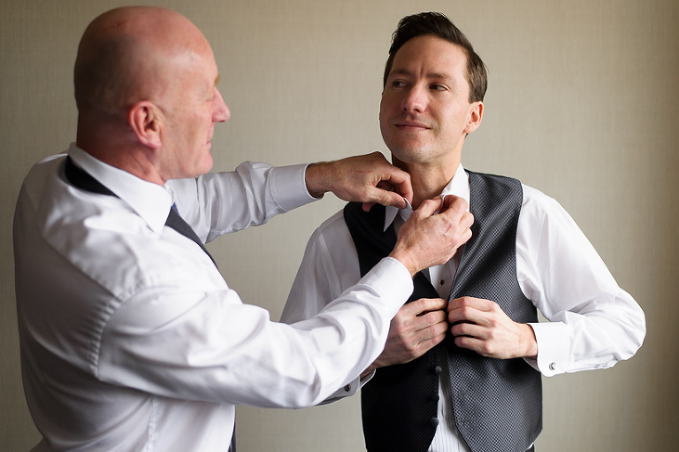 Groom with father