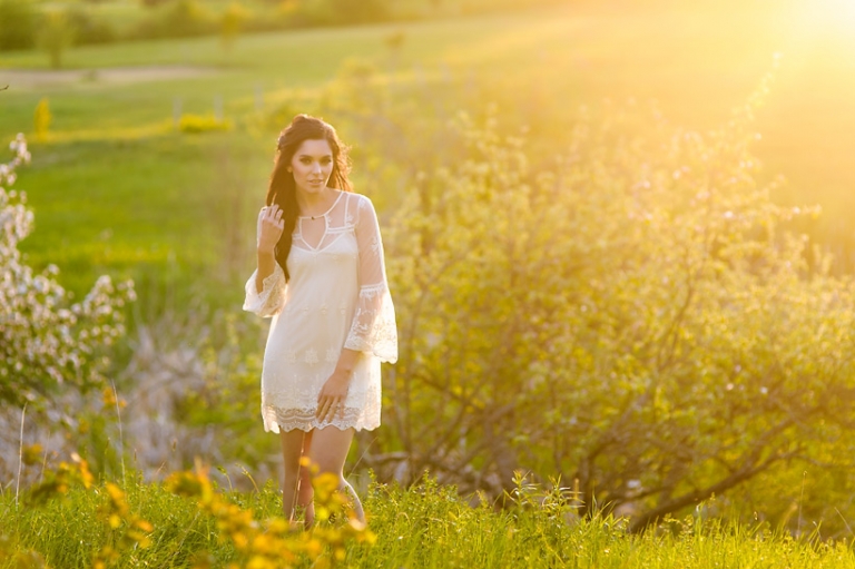 Memramcook sunset - model photography