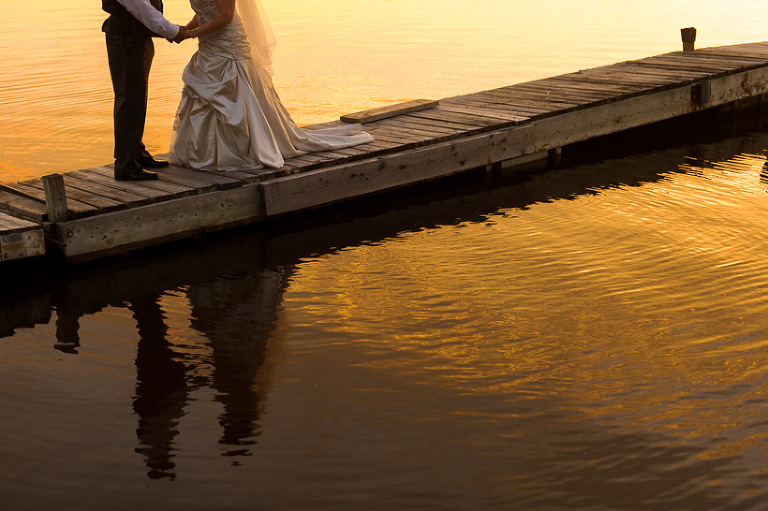 Docks at sunset