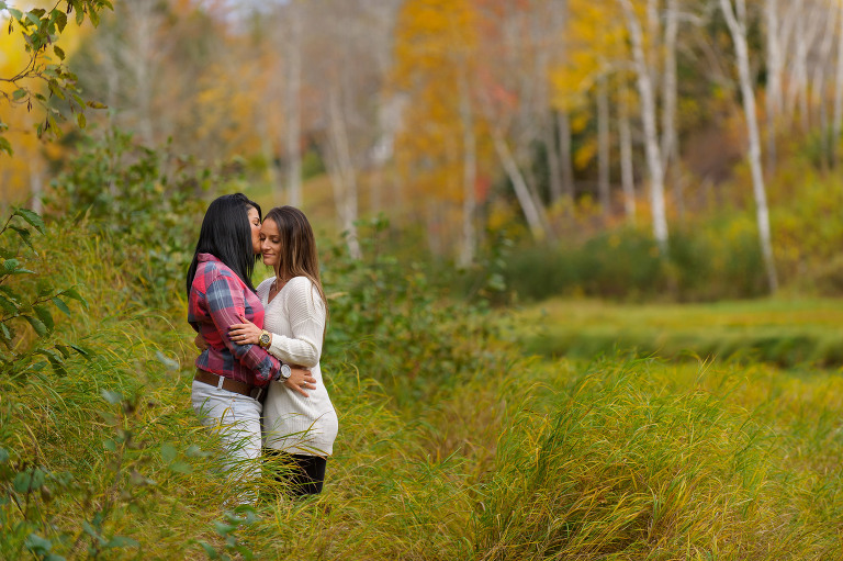 Same sex engagement session