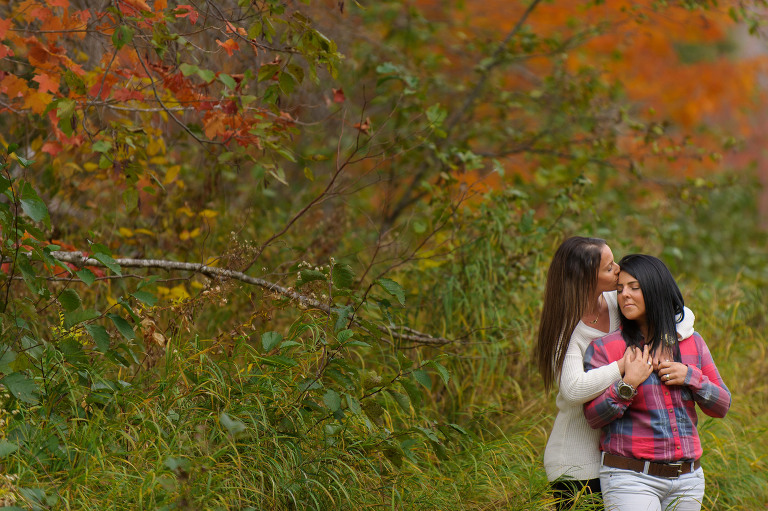 Couple in field