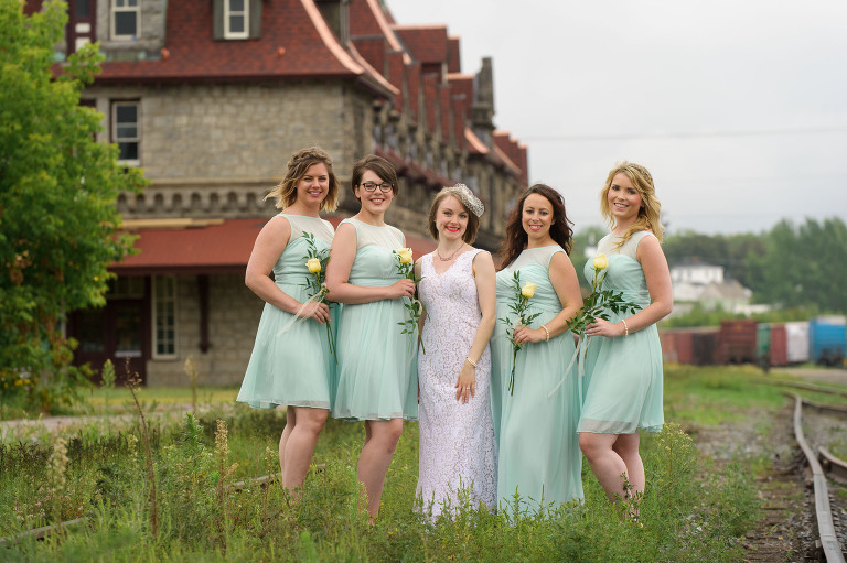 mint green bridesmaid's dresses