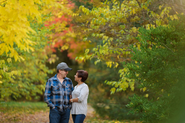 Couple hugging - engagement session