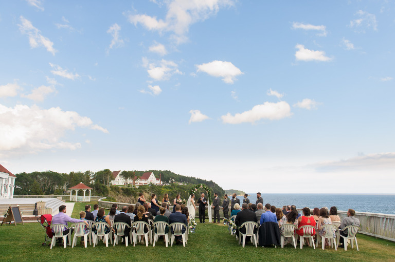 Keltic Lodge outdoor wedding ceremony