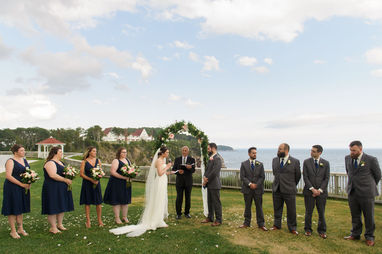 Cliff side wedding ceremony - Cape Breton