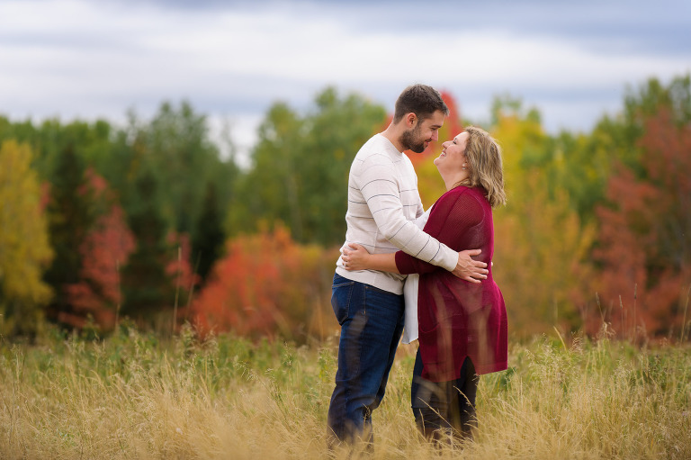 Couple in field - Engagement Session